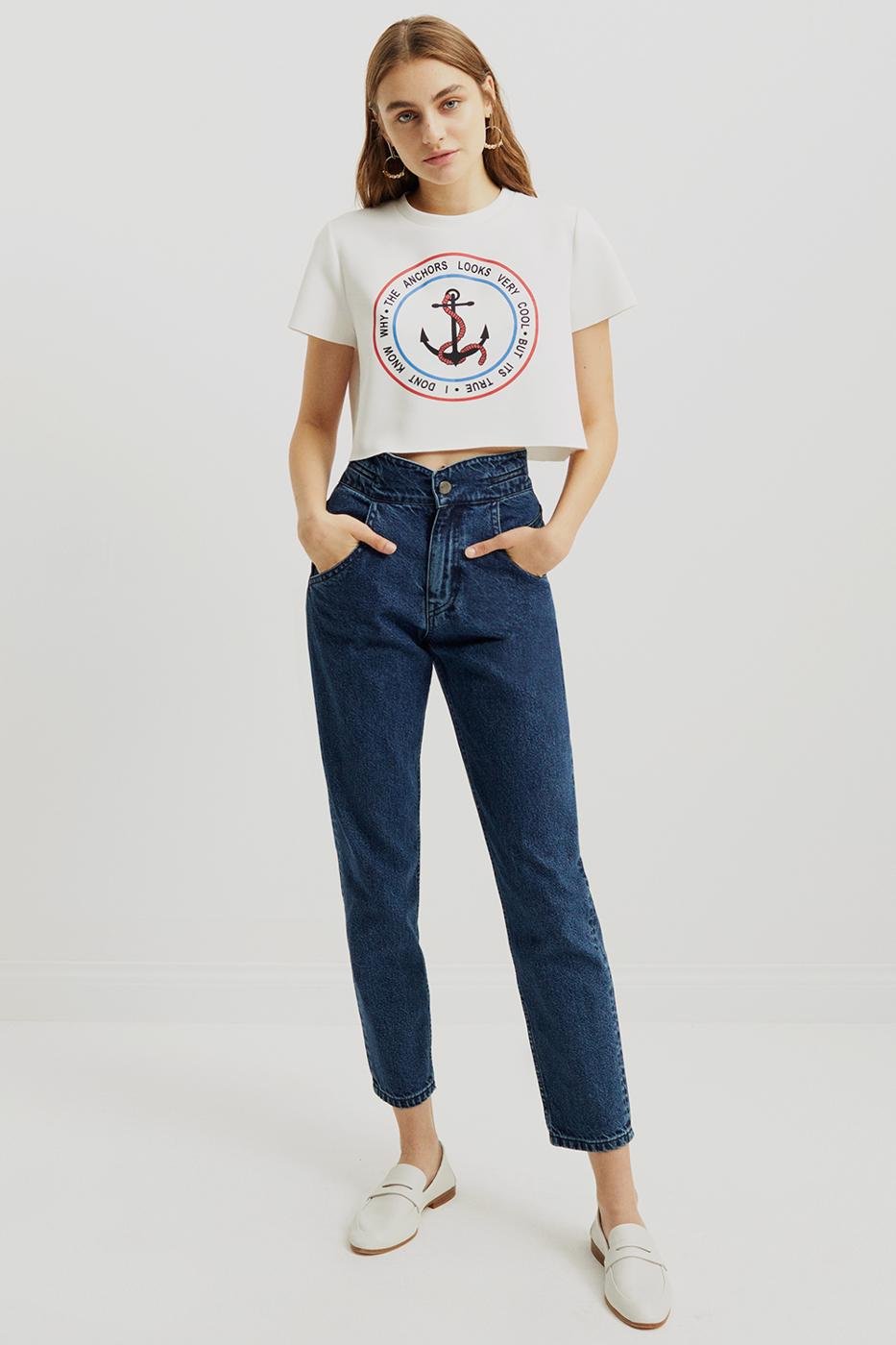 Bayan LACİVERT Windsor Lacivert Renk Slim Fit Dar Paça Pantolon