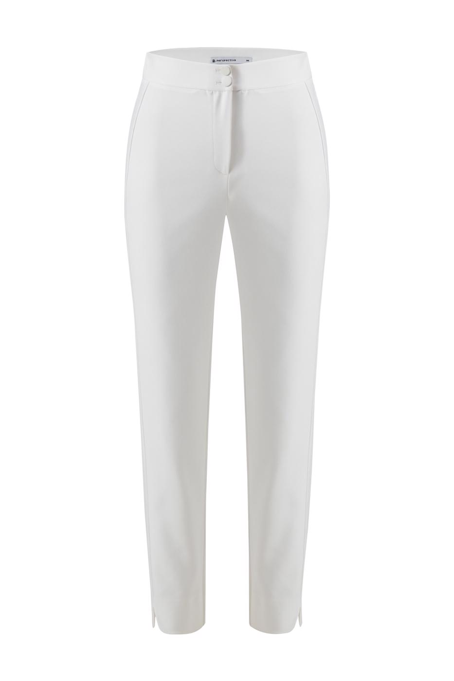 Bayan EKRU Lorna Slim Fit Bilek Boy Yüksek Bel Ekru Renk Kadın Pantolon
