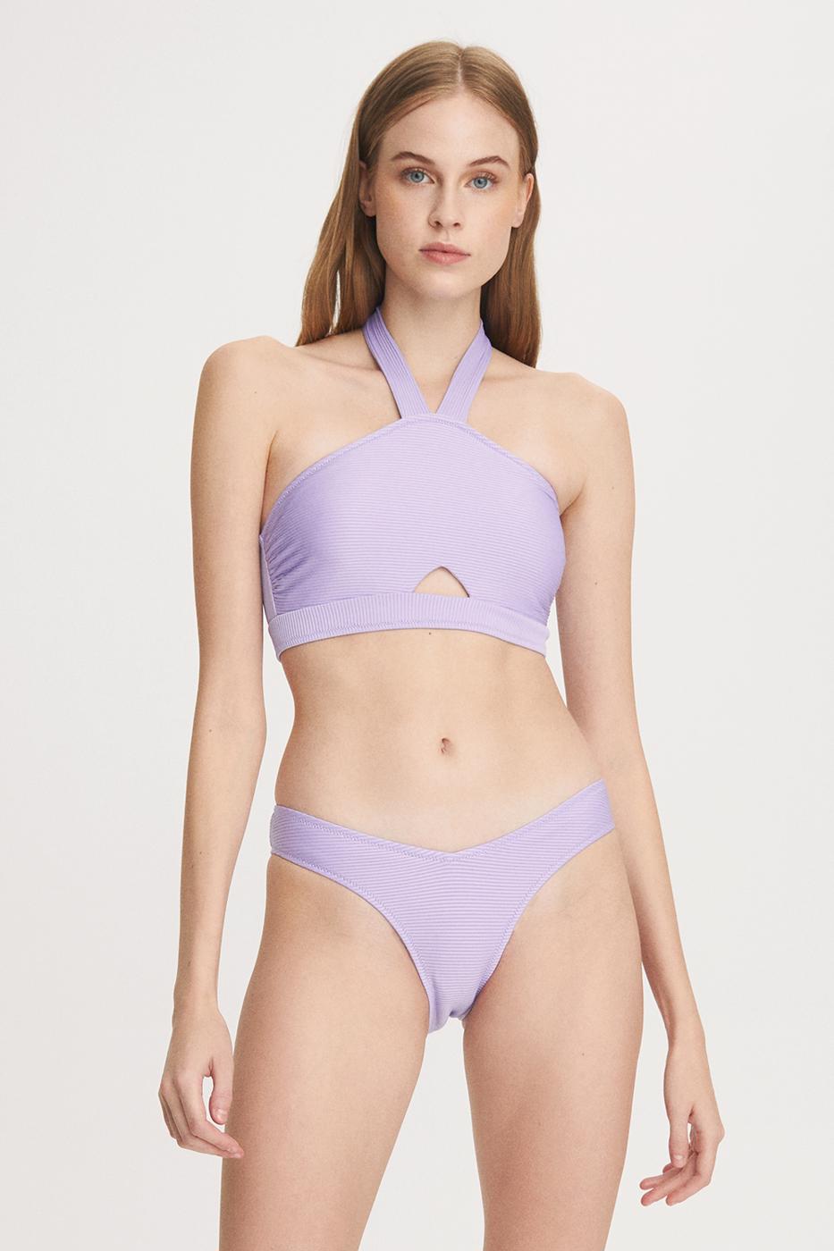 Bayan MOR Lila Renk Bikini Takım 0005