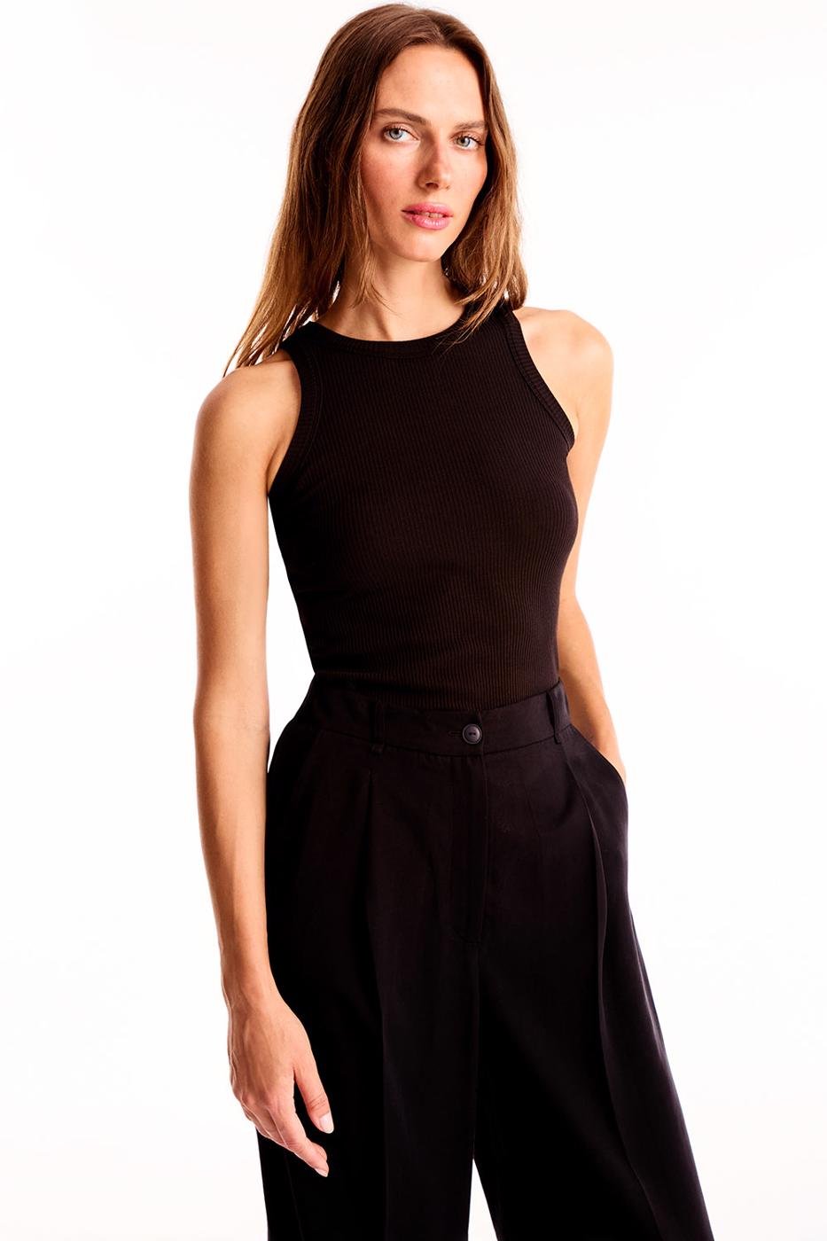 Bayan SİYAH Siyah Days Regular Fit Yüksek Bel Pantolon